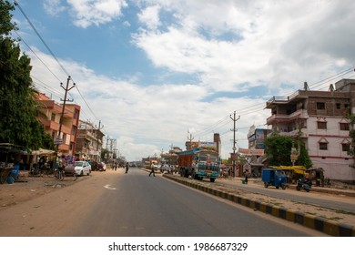 Patna, Bihar, India,  25th July 2013:  A View Of Bailey Road, Connecting Danapur To Main Patna City, Bihar