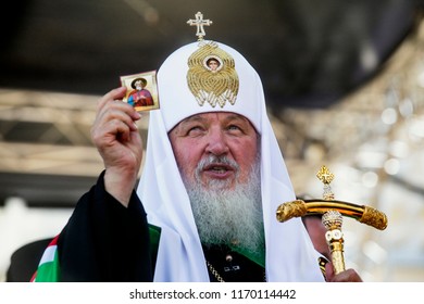 Patriarch Kirill Of Moscow And All Russia During A Liturgy. Kyiv, Ukraine. 28-07-2012