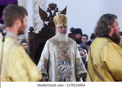 Patriarch Kirill Of Moscow And All Russia During A Liturgy. Kyiv, Ukraine. 28-07-2012