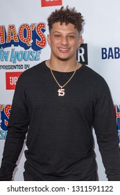 Patrick Mahomes - Arrives At The 2019 SHAQ FUN HOUSE On February 1st, 2019 In Atlanta Georgia USA