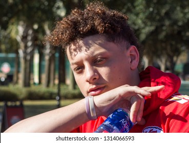 Patrick Mahomes - NFL PRO BOWL Practice 2019 at the ESPN WILD WORLD OF SPORTS COMPLEX in Orlando Florida USA on Friday 25th January 2019 