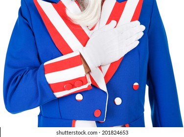 Patriot: Uncle Sam Saying The Pledge Of Allegiance