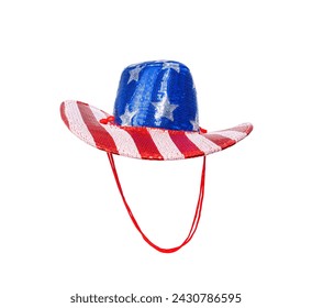 Patriotic American flag cowboy hat - Powered by Shutterstock