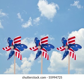 Patriotic American Pinwheel