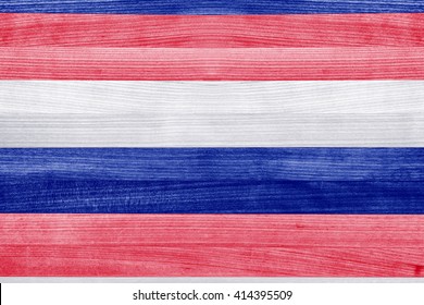 Patriotic Red White And Blue Stripe Wood Texture Pattern