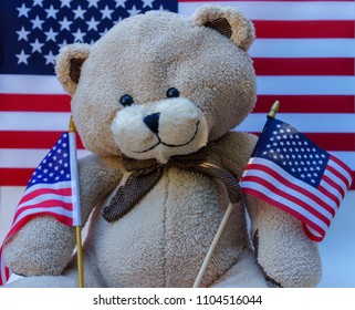 Patriotic Teddy Bear Stock Photo 1104516044 | Shutterstock