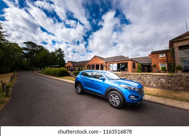 Patshull Golf And Country Park, Hotel - Shropshire - 9th August 2018 - A Car Parked Outside The Club Having Delivered Some Guests