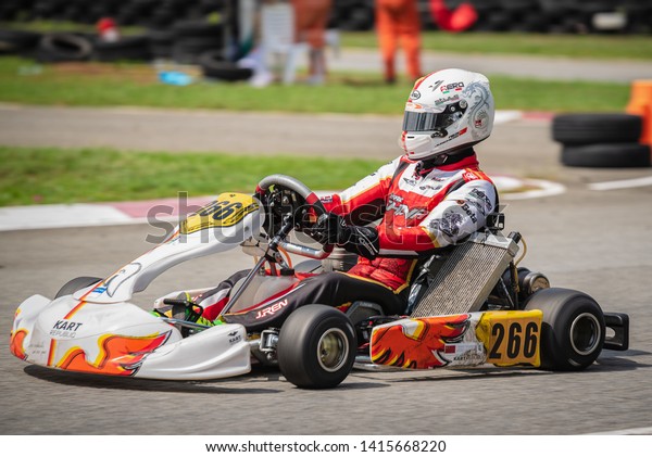 PATTATA,THAILAND-MAY 26: Go Kart  driving\
training and racing in provocative style. in \