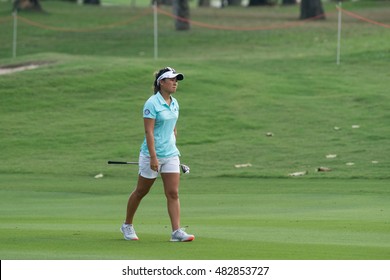 PATTAYA, THAILAND-FEBRUARY 20: Danielle Kang of USA during Round 3 of Honda LPGA Thailand 2015 on February 20, 2015 at Siam Country Club Old Course in Pattaya, Thailand