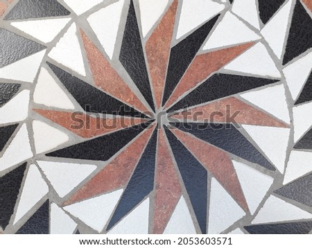 Pattern of abstract ceramic floor background