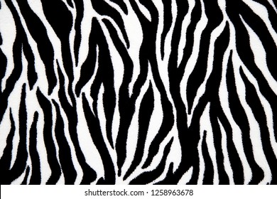 Pattern background of animal fur. Black and white animal fur pattern sample.