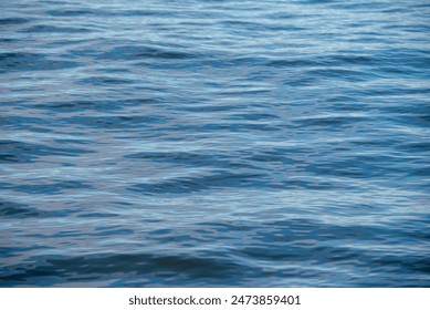 pattern of blue river water with small waves