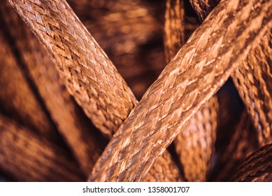 Pattern of braided copper wires 