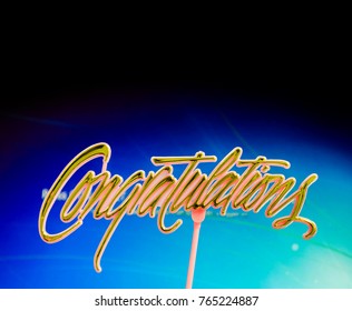 Pattern of congratulation message
