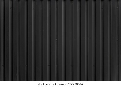 Pattern Of Corrugated Black Metal