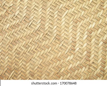 Pattern and design of Thai style bamboo handcraft