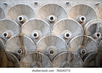 Pattern Detail Of The Cascade Fountain In Freedom Square In Yerevan, Armenia