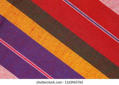 Pattern diagonal tablecloth background.
