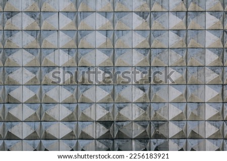 Pattern of the facade of the bus station in Kaliningrad