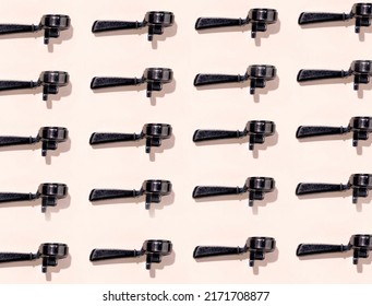 pattern with filter coffee holder assembly for professional coffee machine