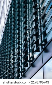 pattern formed from elements of a glass building