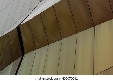 pattern of futuristic perspective of the shape in dark light