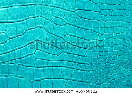 pattern of green crocodile skin.
