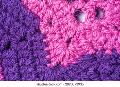 pattern knitted wool clothes handmade close up