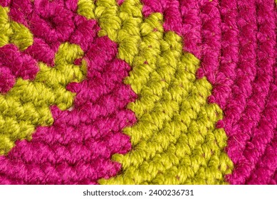 pattern knitted wool clothes handmade close up