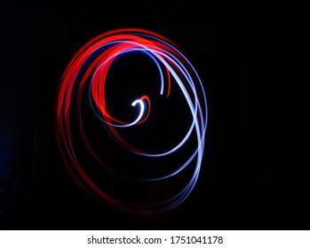 The pattern of light trail.