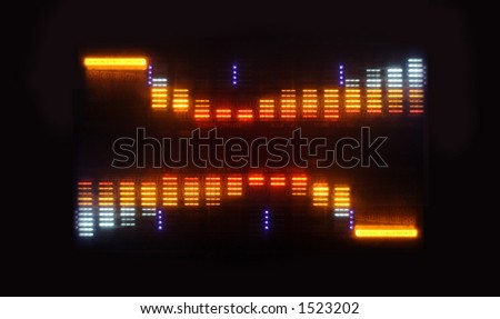 pattern made from hifi graphic equalisers