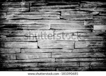 pattern of modern brick wall, slate stone wall surface and background texture