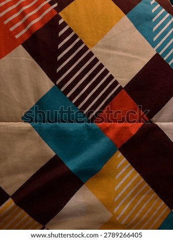 Pattern and mozaic blanket from fabric