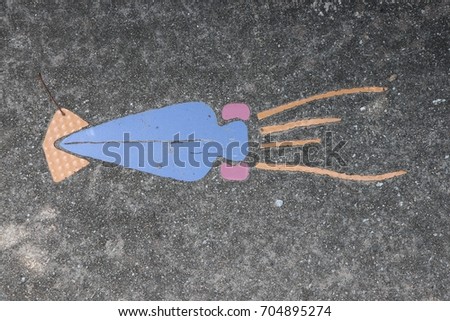 Similar – Image, Stock Photo Gummy worms: Have courage! Tightrope walker