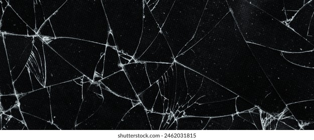 The pattern on the glass is cracked.  damage to the glass.  cracked texture