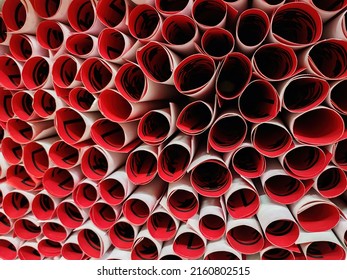 Pattern Of Red Paper Roll