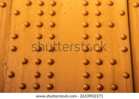 Pattern of Rivets on the Beam of a Lift Bridge in Burlington, Ontario