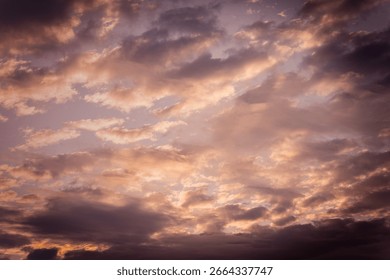 pattern with soft pink clouds in the sky, pastel colors, dreamy and romantic atmosphere, minimalist design, suitable for textiles, wallpapers and backgrounds of wrapping paper and branding materials.