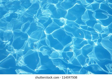 Pattern Of Sunlight On The Bottom Of A Pool