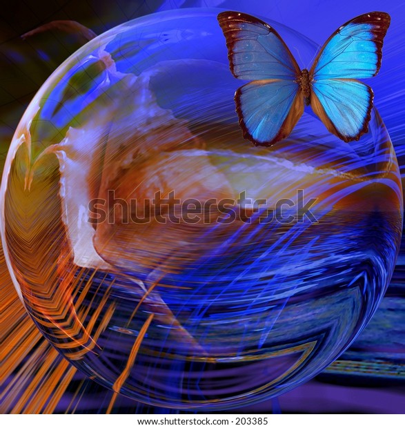 bubble butterfly