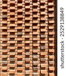 Pattern of wall from red bricks