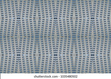 the pattern of the Windows a new modern skyscraper