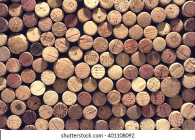 A Pattern Of Wine Corks