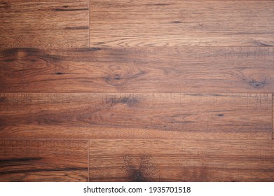 Pattern of wooden plank brown dark color close up view