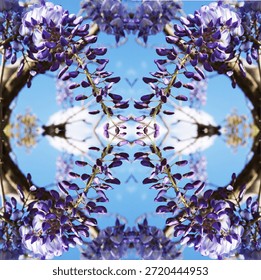 Patterned Image Manipulation Of Flowers 