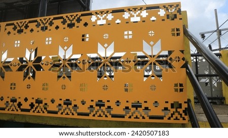 Patterned laser cutting concept applied to pedestrian bridges, laser cutting partition motifs, examples of laser cutting machines, laser machines, PVC, CNC, stainless steel, iron plate, acrylic, mdf