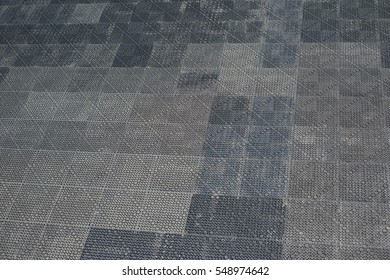 Patterned pavement background, full frame