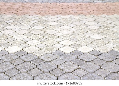 patterned paving tiles
