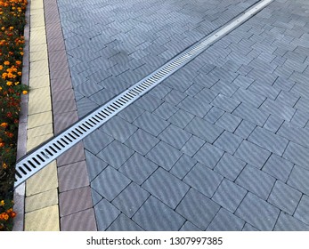 Patterned Paving Tiles Cement Brick Floor Stock Photo 1307997385 