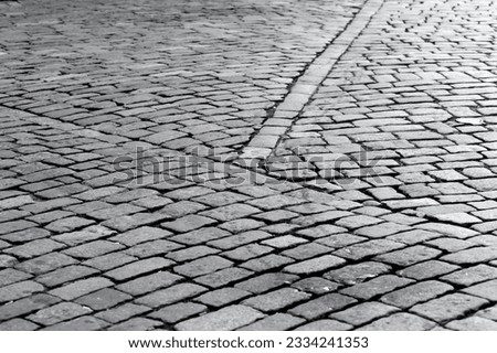 patterned paving tiles of olf sreet square